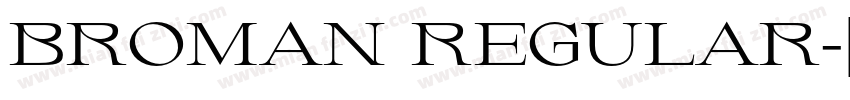 Broman Regular字体转换